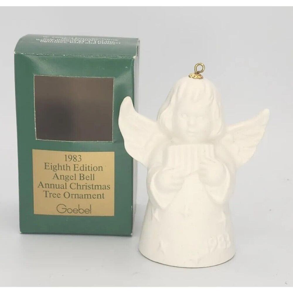 1983 Goebel Sixth Edition Angel Bell Unpainted Christmas Tree Ornament U236